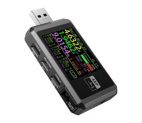 FNIRSI FNB48P černý / USB tester nabíjení / USB-C, USB-A, Micro USB / PD, QC / 6,5 A