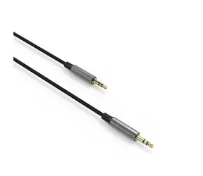 FIXED Link Space Gray / Audio kabel / 3,5mm jack - 3,5mm jack / opletený / 1,5 m