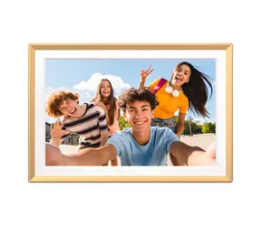 14" Arzopa D14 zlatá / Digitální fotorámeček / IPS Full HD / Wi-Fi / 32GB / dotykový displej