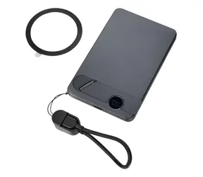 TROIKA STROMKONSERVE 5 šedá, černá / Powerbanka / 5000 mAh / MagSafe / Bezdrátové nabíjení 15W / USB-C PD 20W