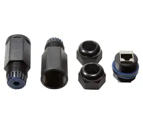 LogiLink Spojka RJ45 voděodolná černá / Spojka RJ45 / 2x RJ45