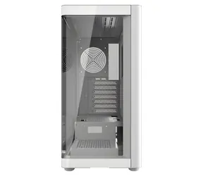 darkFlash DS900G bílá / ATX / bez ventilátorů / zakřivené tvrzené sklo / 1x USB 3.0 / bez zdroje