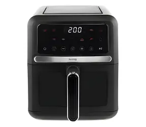 Huslog Horkovzdušná fritéza černá / Horkovzdušná fritéza / 1500 W / 5 l / 10 programů / dotykový displej