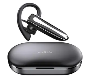 Maxlife MXBH-01 černá / Mono Bluetooth sluchátko / Bluetooth 5.3 / výdrž 12 h / nabíjecí pouzdro 500mAh