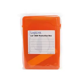 LogiLink Ochranný box pro 3,5" HDD oranžová / Ochranný box / Odolný proti nárazu a vodě