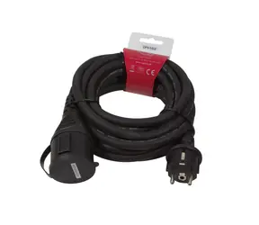 LogiLink Prodlužovací kabel 5m černá / Prodlužovací kabel / 230 V / 16 A