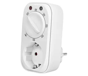LogiLink Spínací hodiny se soumrakovým čidlem bílá / Spínací hodiny / Mechanické / Otočný ovladač / 3680 W / IP20