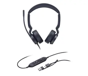 Yealink UH44 Dual (MS Teams) / Stereo náhlavní souprava / mikrofon / USB-C & USB-A