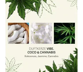 Candle Brothers CBD Vibe Coco & Cannabis / Vonná svíčka / 350 g
