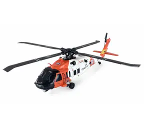 AMEWI RC Vrtulník UH60 Black Hawk oranžovo-bílá / Měřítko 1:47 / LiPo 1350mAh / 2,4 GHz / RTF / 14+ let