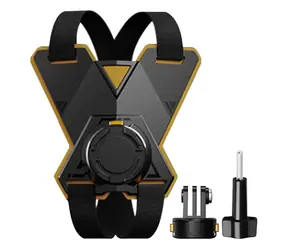 PULUZ PU1052B / Magnetický držák na helmu motocyklu / pro akční kamery GoPro, DJI, Insta360