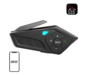 EJEAS E1PRO černá / Handsfree sluchátka na helmu / Bluetooth 5.1 / IP67 / USB-C