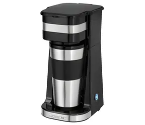 Clatronic KA 3733 / Kávovar na 1 šálek / 400 ml / trvalý filtr / dvojitá stěna šálku