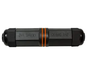 LogiLink NP0081 černá / Spojka RJ45 / Cat.6A / IP67 / venkovní