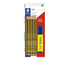 Staedtler Noris 120 HB / Grafitová tužka / šestihranná / 12 ks + zvýrazňovač