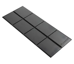 Urevo URFE001 černá / Podložka pod cvičební vybavení / 160 x 65 cm / skládací