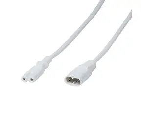 LogiLink Prodlužovací napájecí kabel C7-C8 bílá / Napájecí kabel / 2 m