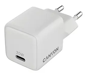 Canyon CU20C bílá / Nabíječka / GaN / 20W / 1x USB-C PD