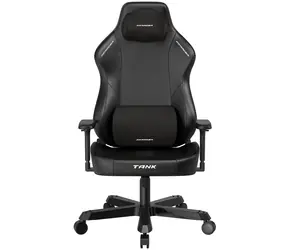 DXRACER Herní židle Tank černá / Nosnost 180 kg / Umělá kůže EPU / Ocelový rám / Sklon opěradla 135°