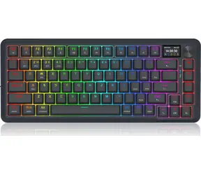 Redragon Flekact K708-RGB-PRO Lion Linear černá / Bezdrátová herní klávesnice / mechanická / RGB / BT / USB