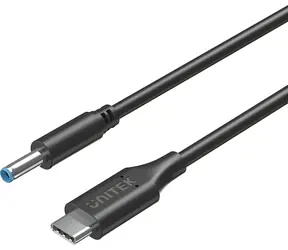 Unitek C14117BK-1.8M / Napájecí kabel / USB-C - DC 4,5mm / 65W / 1,8 m