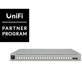 Ubiquiti UniFi Switch Enterprise Campus 24 PoE / Switch / 16× 10G RJ-45 PoE+++ / 8× 2,5G RJ-45 PoE+++ / 2× 25G SFP28