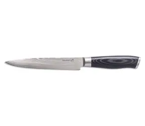 G21 Gourmet Damascus 18 cm / Kuchyňský nůž / Damašková ocel / Délka čepele 18 cm