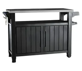 Keter UNITY XL 207L grafitový / Grilovací stolek / úložný prostor 207 l