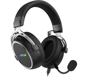 Hator ESH50 Hypergang 3 USB černá / Herní sluchátka s mikrofonem / Hi-Res / 10-44000Hz / USB-A/USB-C / RGB