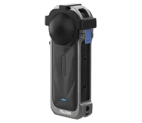 Telesin S6-FMS-19-TIS / Hliníkové pouzdro pro Insta360 X5 / Hliník + silikon / Rychloupínací systém