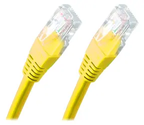 XtendLan Cat6 UTP žlutý / Patch kabel / 0,5 m