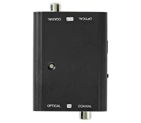 Nedis Digitální audio převodník RCA-Toslink černý / Audio převodník / 2cestný / RCA + Toslink / USB napájení