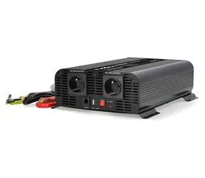 Nedis Měnič napětí 12V/230V / Čistá sinusoida / 2000 W (4000 W špička) / USB-A, USB-C / 2x zásuvka typu E