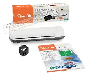 Peach PBP300 / 4v1 laminovací sada / A4 / laminátor PL707 + řezačka PC100-04 + zaoblovač rohů