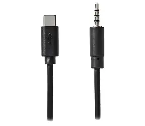 Nedis USB-C - Jack 3.5 mm černá / Audio adaptér / 1 m