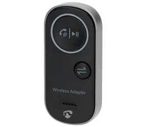 Nedis 2v1 audio adaptér černá / Bluetooth adaptér / USB-C / Jack 3,5 mm / TX/RX / Výdrž baterie 10 h