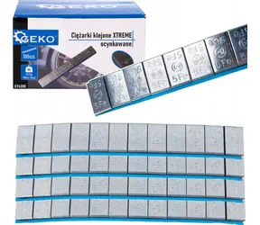 GEKO Samolepicí vyvažovací závaží XTREME pozinkovaná / sada 100 pásků / 12x5g / 6kg