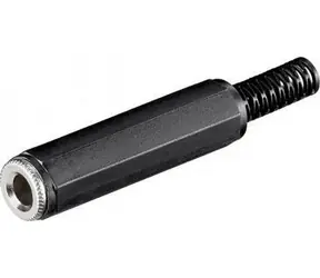 Goobay Jack 6,35 mm stereo / Audio konektor / Zásuvka / 3pin