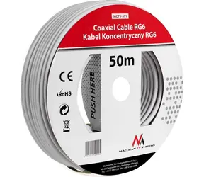 Maclean MCTV-571 bílý / Anténní kabel / 50 m