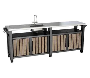 Keter Grilovací stolek UNITY Chef 415 l ashwood / Grilovací stolek / Objem 415 l