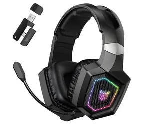 ONIKUMA GT806 černá / Herní sluchátka / Bluetooth 5.4 / 2,4 GHz / RGB / mikrofon