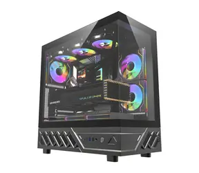 darkFlash DS950 černá / Skříň / ATX / 6x ventilátor 120mm / USB-C 3.2 Gen 2 / 270° panel / bez zdroje