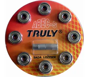 RULYT Ložiska TRULY ABEC 5 Carbon / Inline brusle / 8 ks