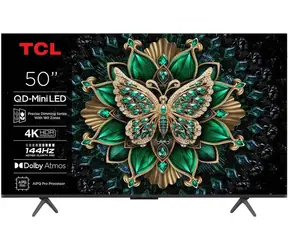 50" TCL 50C69K titanová / Televize / Mini LED / 4K UHD / 144Hz / Google TV / HDR10+ / 30W repro