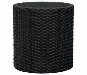 Keter Cylinder L grafitová / Květináč / O 43,7 cm / výška 43,7 cm