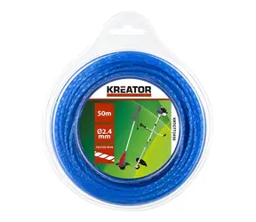 KREATOR Struna do sekaček KRTGTT2450 / kroucená / 2,4 mm / 50 m