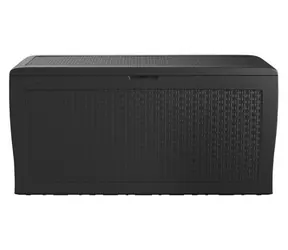 Keter Samoa Rattan 270 l grafitový / Zahradní box / Ratanový vzhled