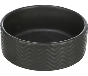 TRIXIE Keramická miska pro psy černá / Miska pro psy / Keramická / 0,4 l