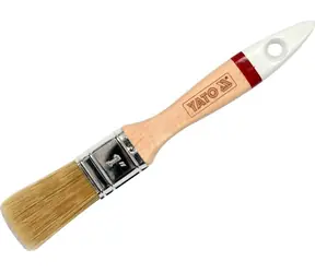YATO Štětec anglický plochý 76 mm / Štětec / štětiny 50/50 přírodní-syntetické / dřevěná rukojeť