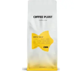 COFFEE PLANT Zrnková káva Espresso Gentle Decaf / 1 kg / Bez kofeinu